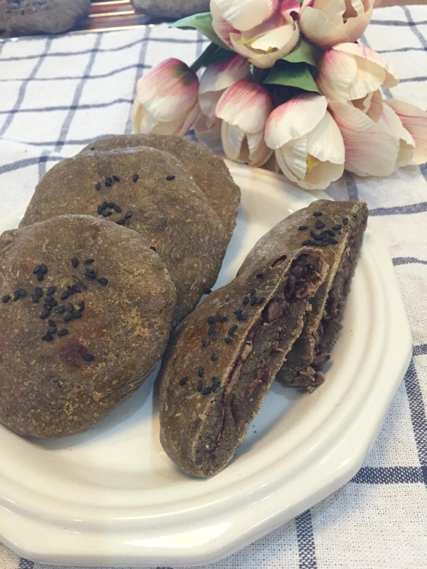 荞麦全麦红豆饼(无油无糖健康烤箱版)