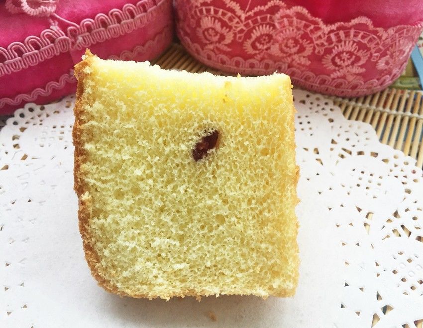 让蛋糕增加一抹新色之蔓越莓椰蓉戚风蛋糕