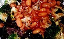 茄汁虾米西兰花炒牛肉的做法