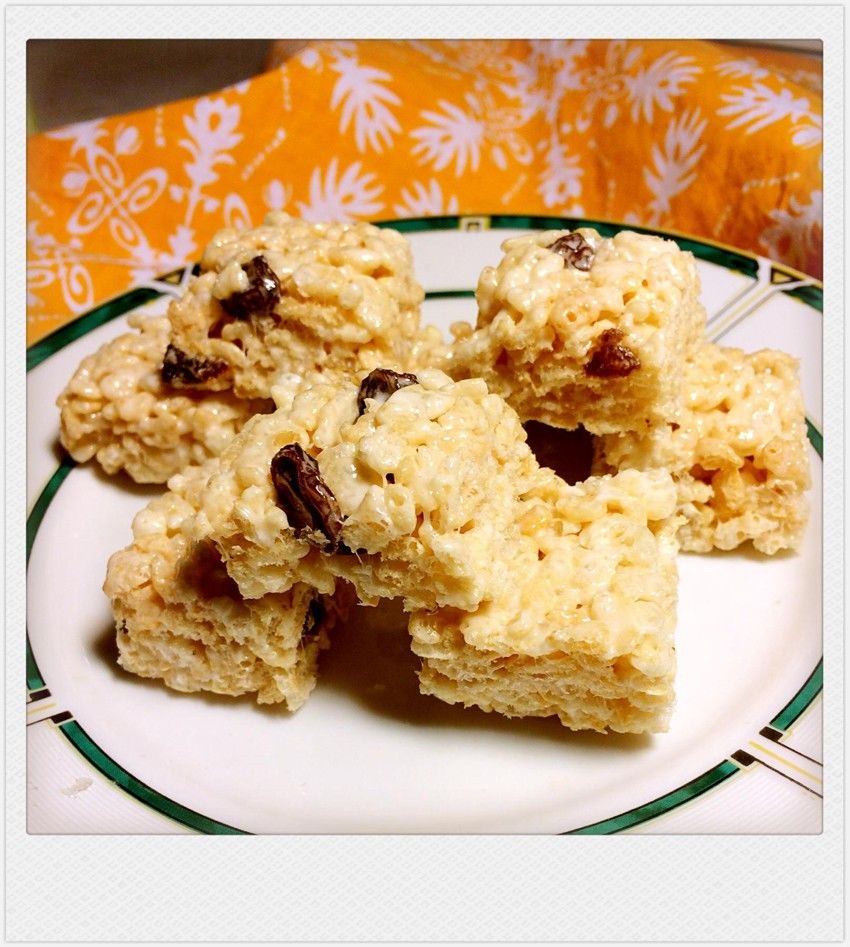 超快手零失败的棉花糖脆米小方Rice krispies squares