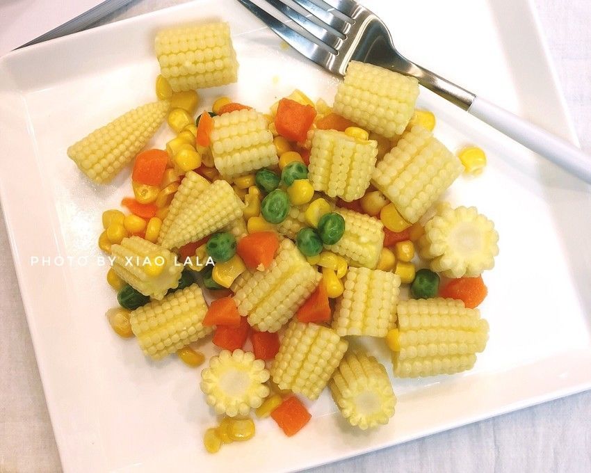 凉拌什锦玉米笋🌽-【优质蛋白质】