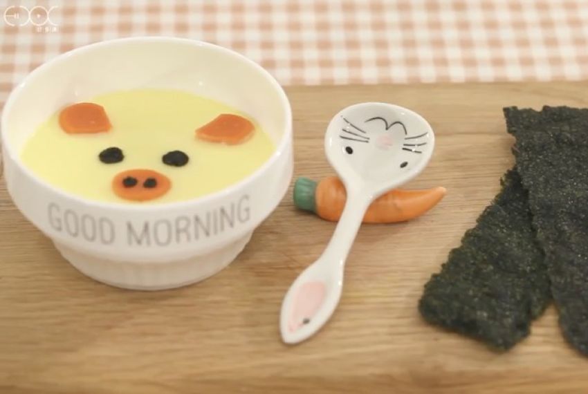 小猪蒸蛋