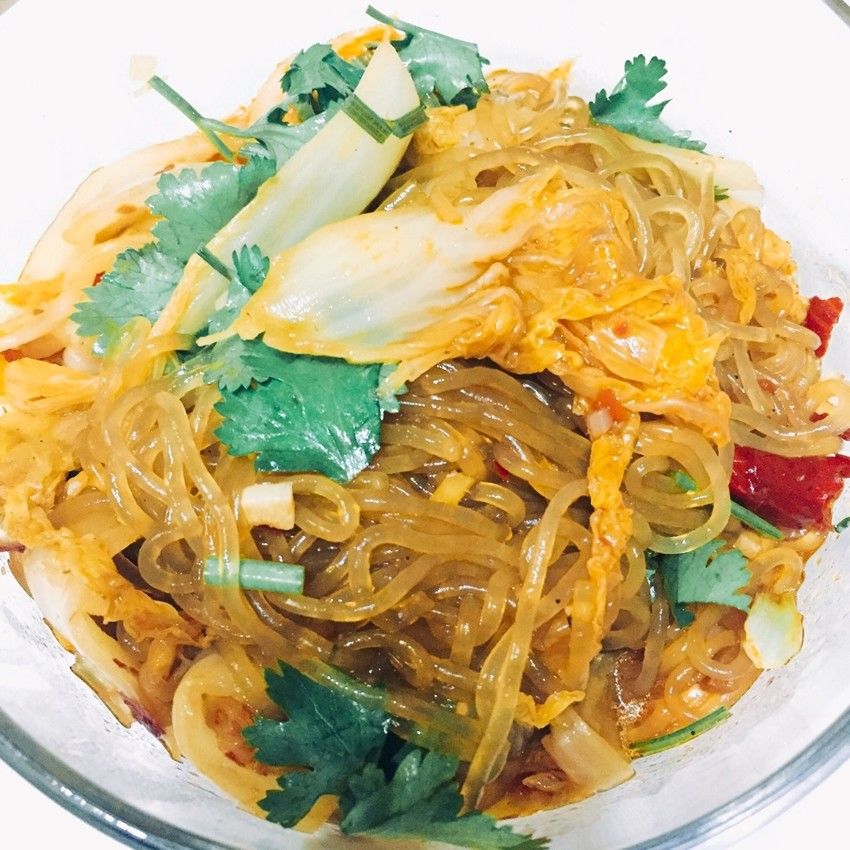 香辣白菜粉丝煲