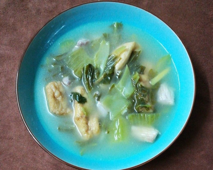芥菜豆腐泡瘦肉汤