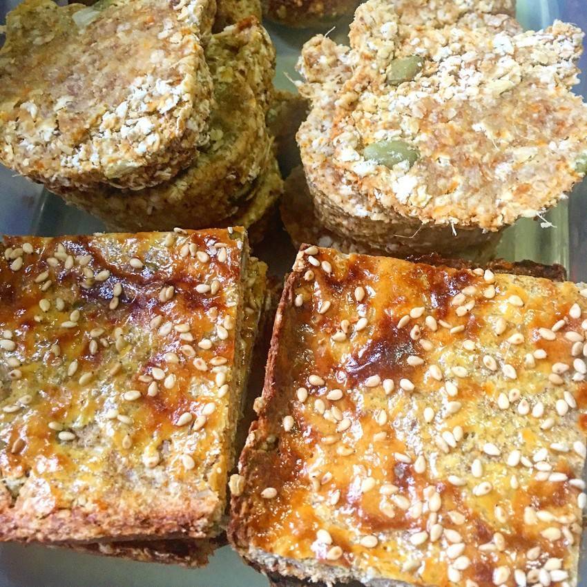 超级饱腹的燕麦能量饼!