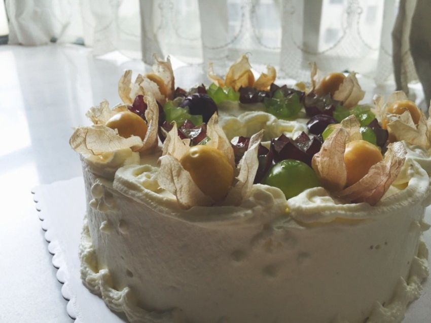 秋季限定金姑娘生日奶油蛋糕