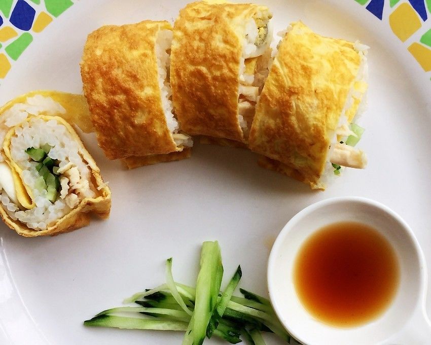 蛋皮包饭