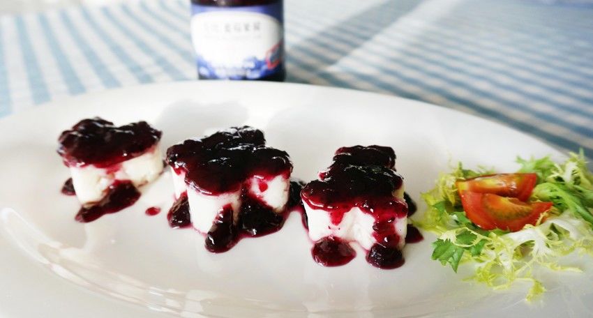 【丘比美食】蓝莓山药