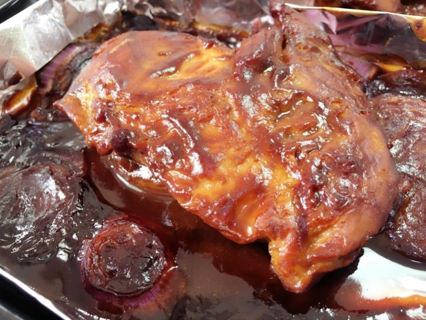 、味噌烤鸡胸脯。