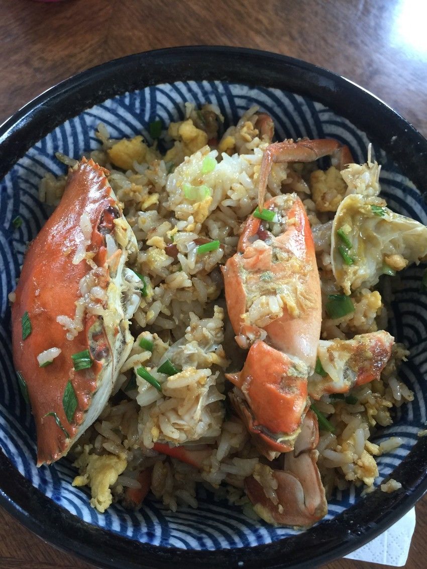 一人食之螃蟹蛋炒饭