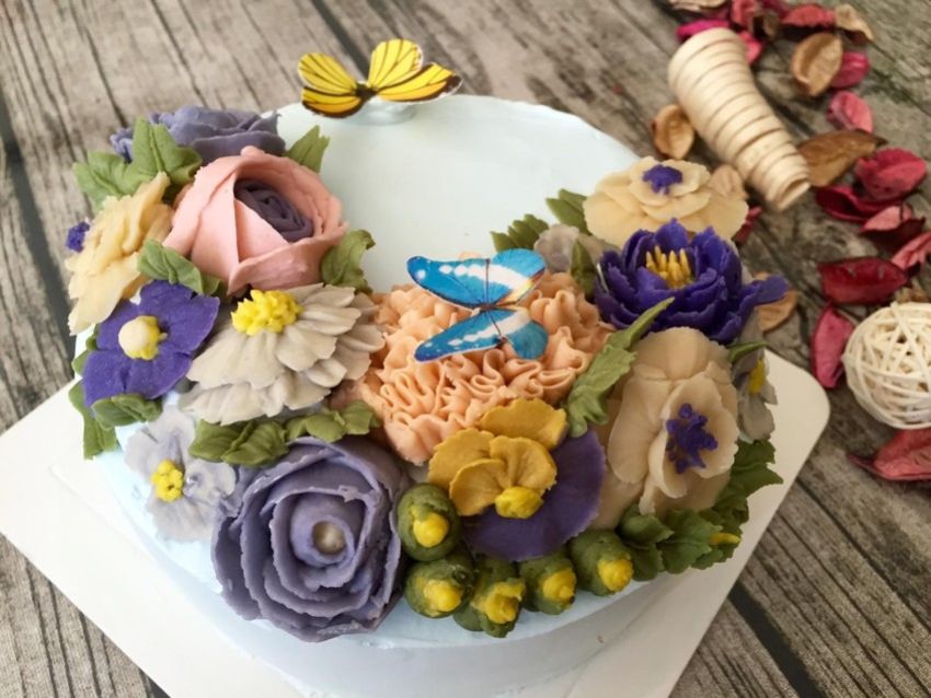 韩式裱花豆沙霜