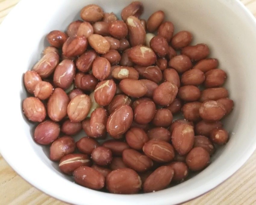 简易微波炉版少油花生米