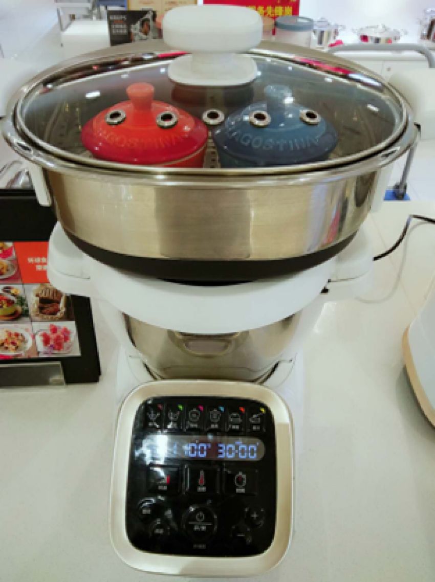 一锅三出-冰糖蒸南瓜 蒸鸡蛋羹 香辣烧鸡爪【KRUPS厨房机器人版】