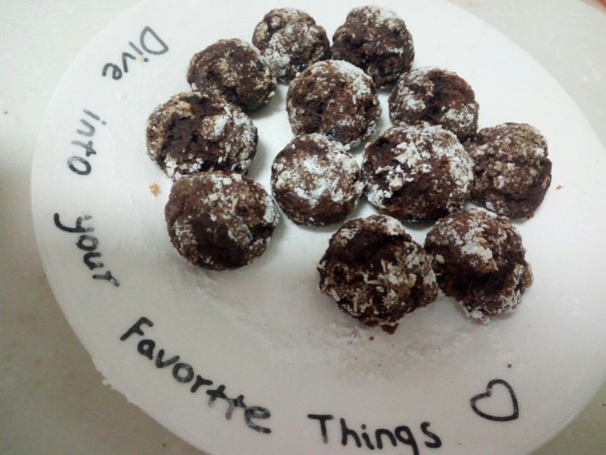 无油巧克力脆裂纹饼干