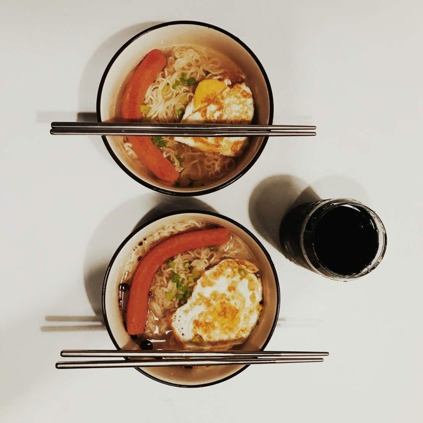 今晚吃个餐蛋面吧