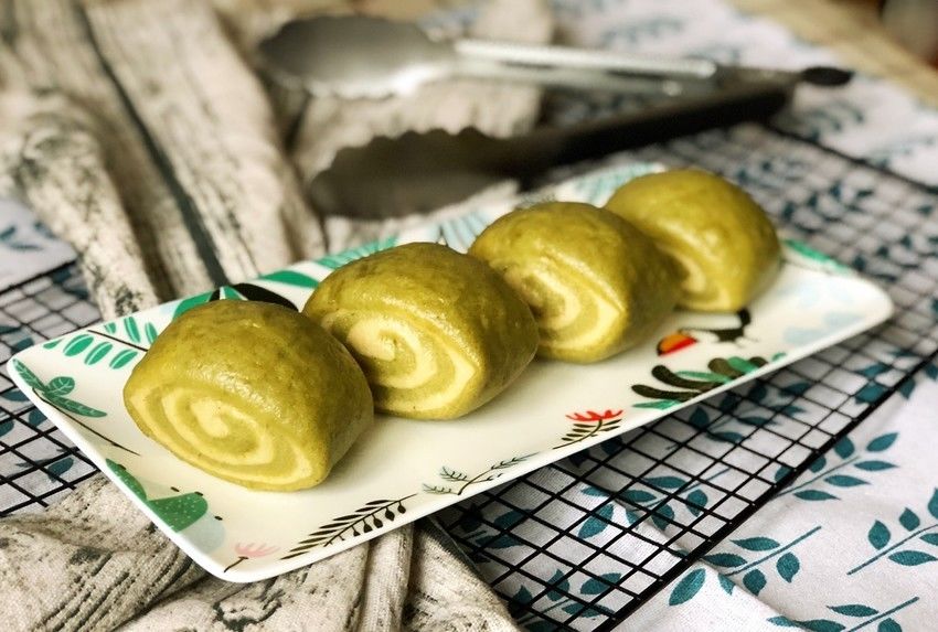 艾叶全麦杂粮馒头 要多健康有多健康