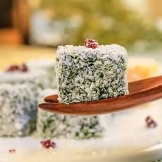 菠菜椰蓉方糕  宝宝辅食食谱