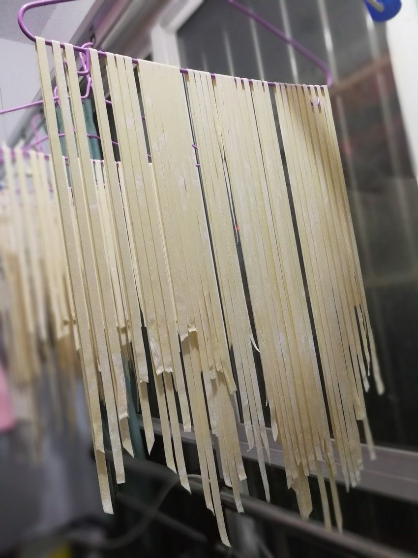 面条机自制面条,手擀面条