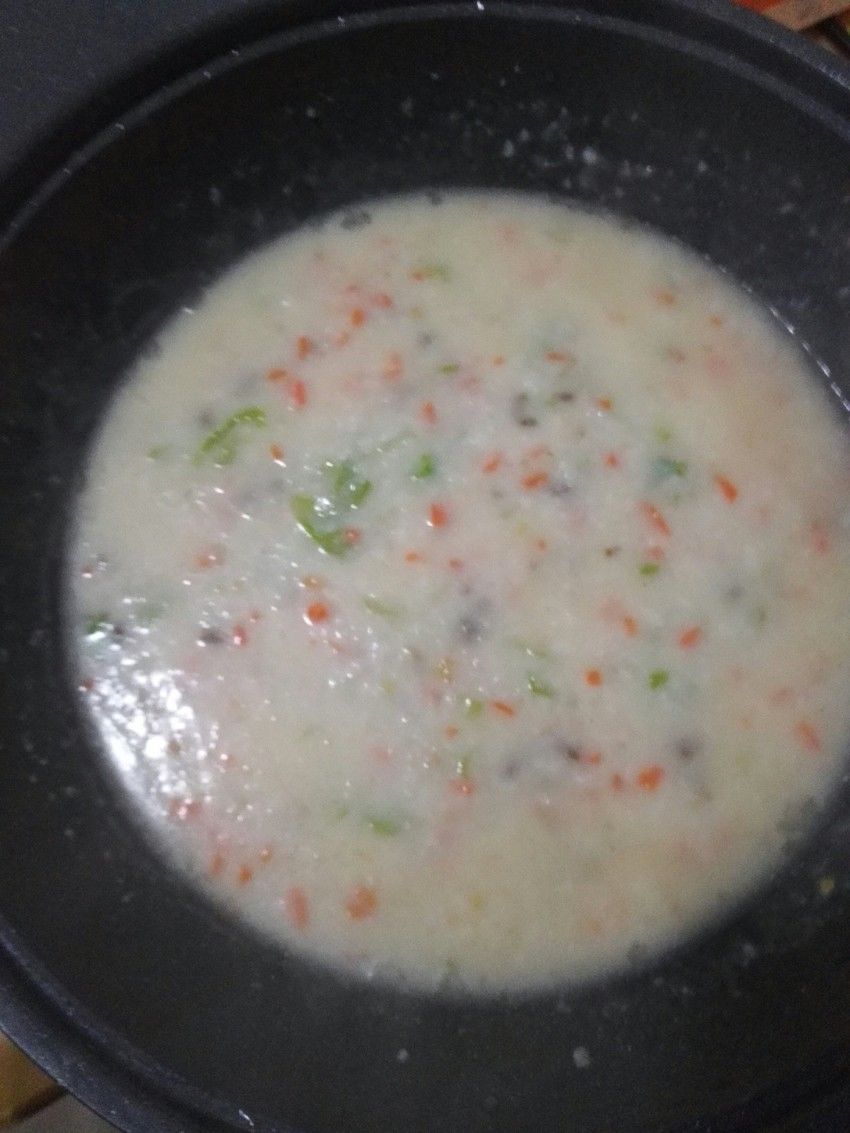 胡萝卜羊肉蔬菜粥
