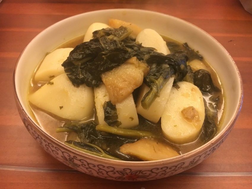 大头菜烤年糕