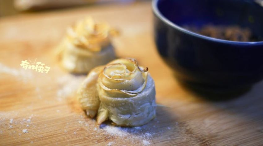 花朵苹果酥(手抓饼的华丽变身)