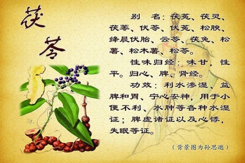 《食鉴本草》治虚泄脾弱茯苓粥