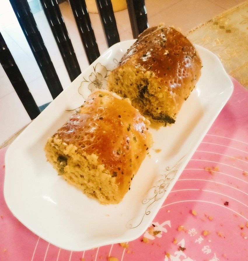 海苔肉松面包卷，面包、土司揉面过程中的后酵母静置出膜法