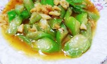 蒜蓉干贝丝瓜的做法
