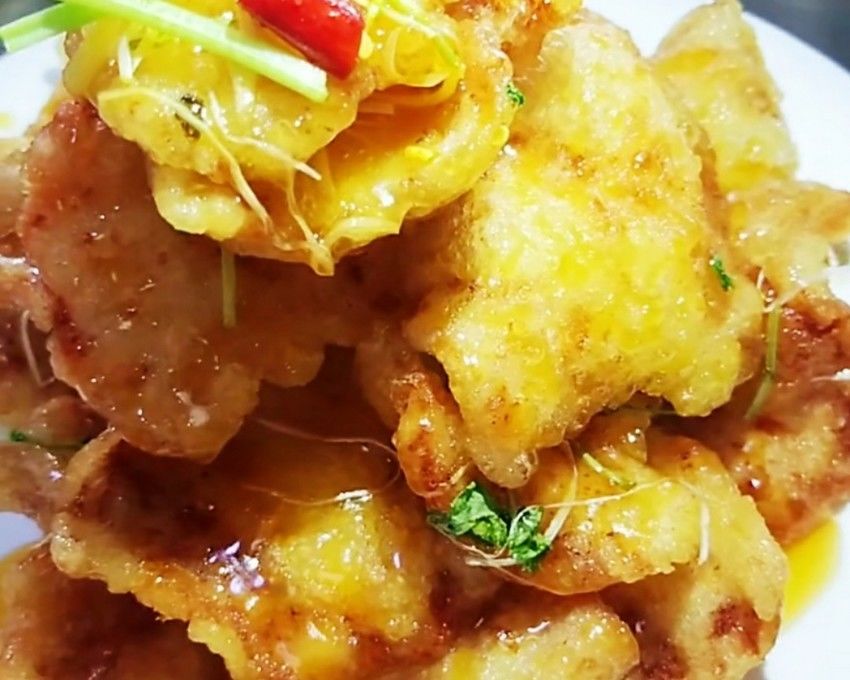 橙香锅包肉(东北新做法)