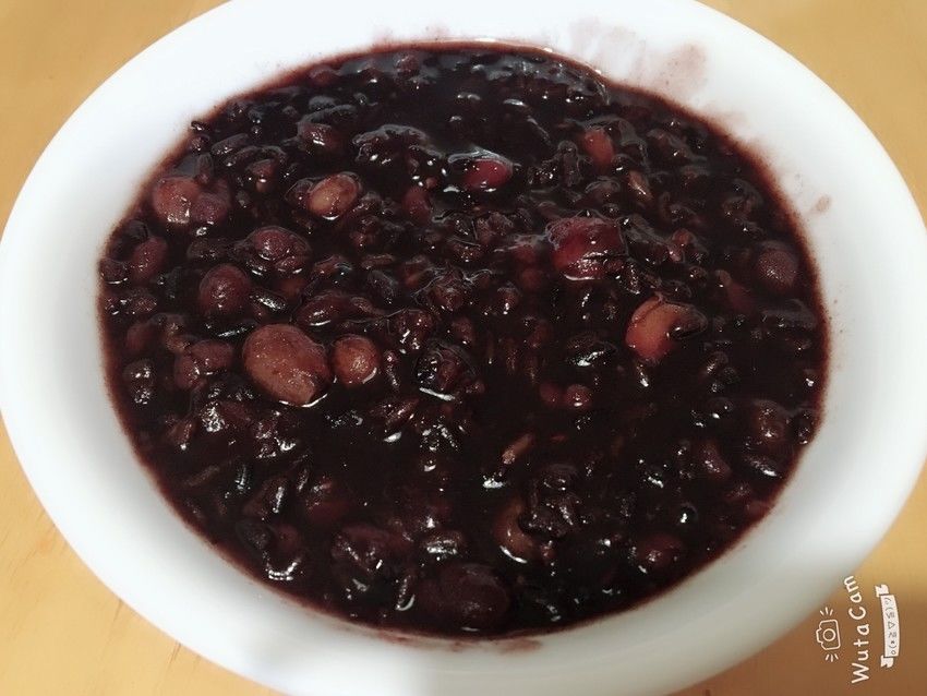 Instant pot 红枣红豆莲子黑糯米粥
