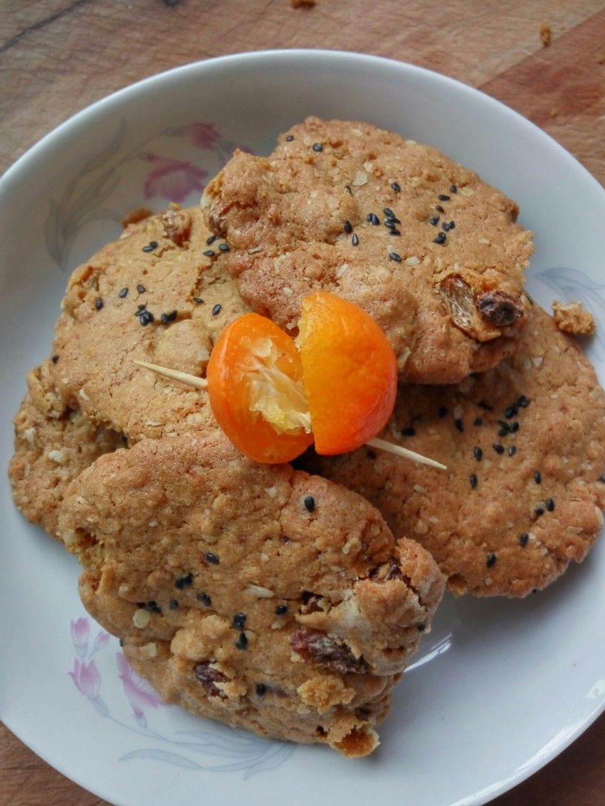葡萄干麦片酥饼