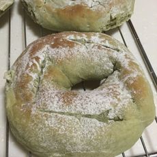 抹茶蜜豆核桃欧包