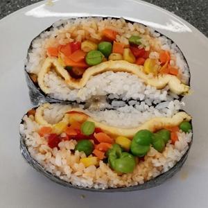 菜蔬包饭的做法步骤 第4步