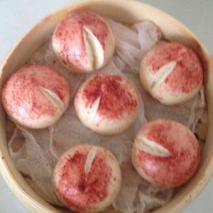 寿桃馒头的做法步骤 第3步