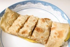 台湾传统早餐快手全麦芝士肉松蛋饼的做法步骤 第7步