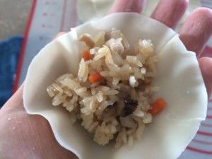 糯米猪肉烧麦饺子皮版（详细图文）的做法步骤 第11步