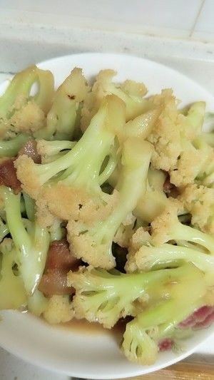 五花肉烧花菜的做法步骤 第4步