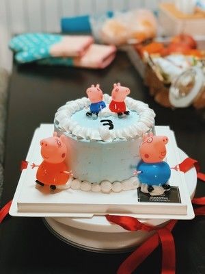 小猪佩奇红丝绒蛋糕的做法步骤 第4步