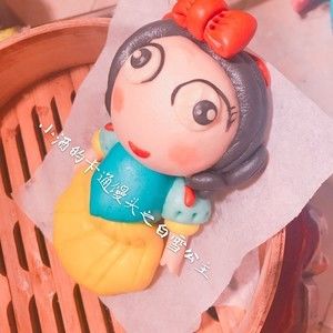 小酒的卡通馒头之白雪公主的做法步骤 第7步