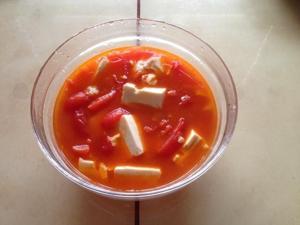 番茄豆腐汤（简易版）的做法步骤 第6步