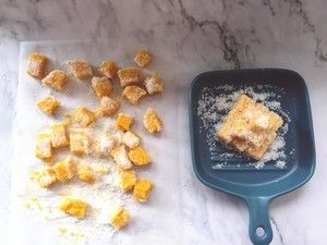 南瓜奶冻小方🎃/紫薯小丸子🍡🍠的做法步骤 第7步