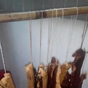 韭黄炒蛋吊腊肉的做法步骤 第6步