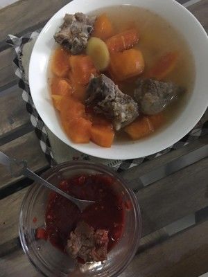 木瓜炖排骨的做法步骤 第7步