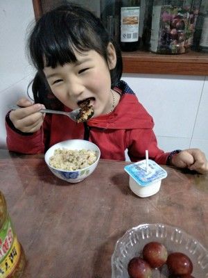 豌豆腊肉生炒糯米饭的做法步骤 第8步