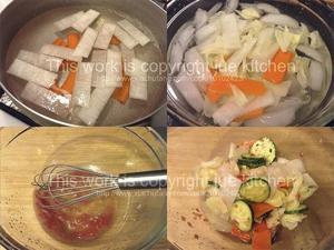 梅醋调味汁拌蔬菜的做法步骤 第2步