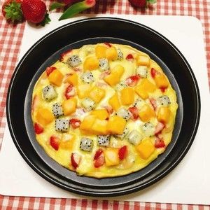 🍕宝宝版水果披萨的做法步骤 第8步