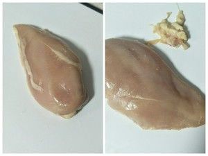 烤箱自制宠物零食→鸡肉紫薯卷的做法步骤 第2步
