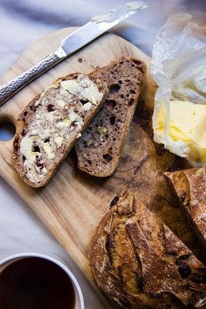 天然酵母核桃蔓越莓黑麦面包( Print Cranberry, walnut + cinnamon sourdough)的做法步骤 第3步