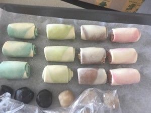 四色蛋黄酥 能看到梦幻星空的做法步骤 第15步