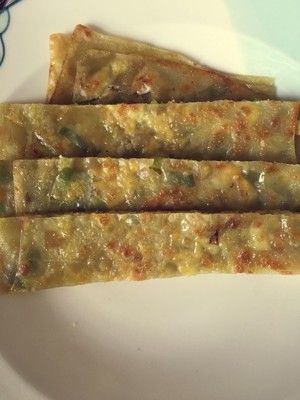 馄饨皮千层鸡蛋葱油饼(快手)的做法步骤 第11步